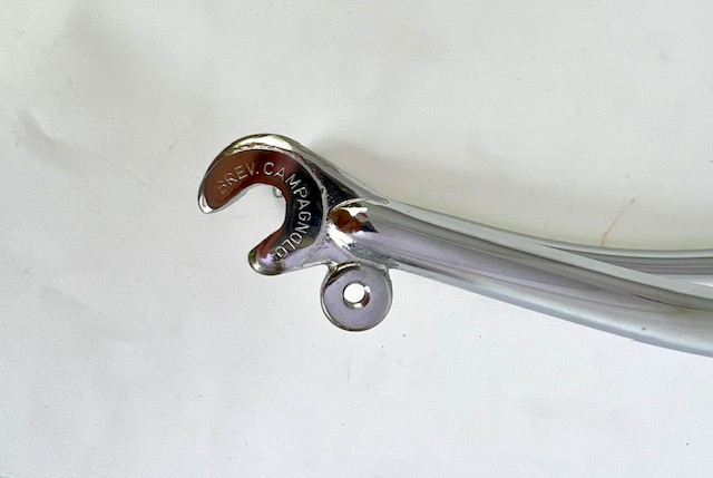 Fourche de vélo de course avec pattes Campagnolo 700c années 70-80 Longueur de tige : 150 mm chromé
