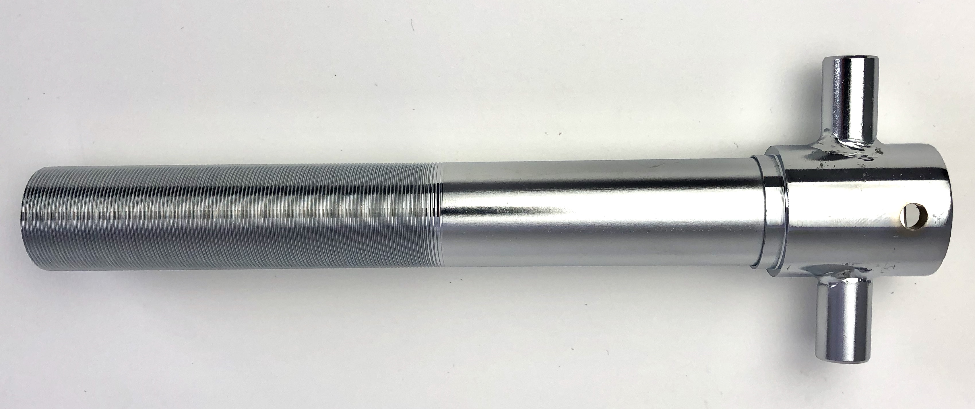 Tige filetée chromée 1 1/8 pouce  pour fourche Springer 195 mm 