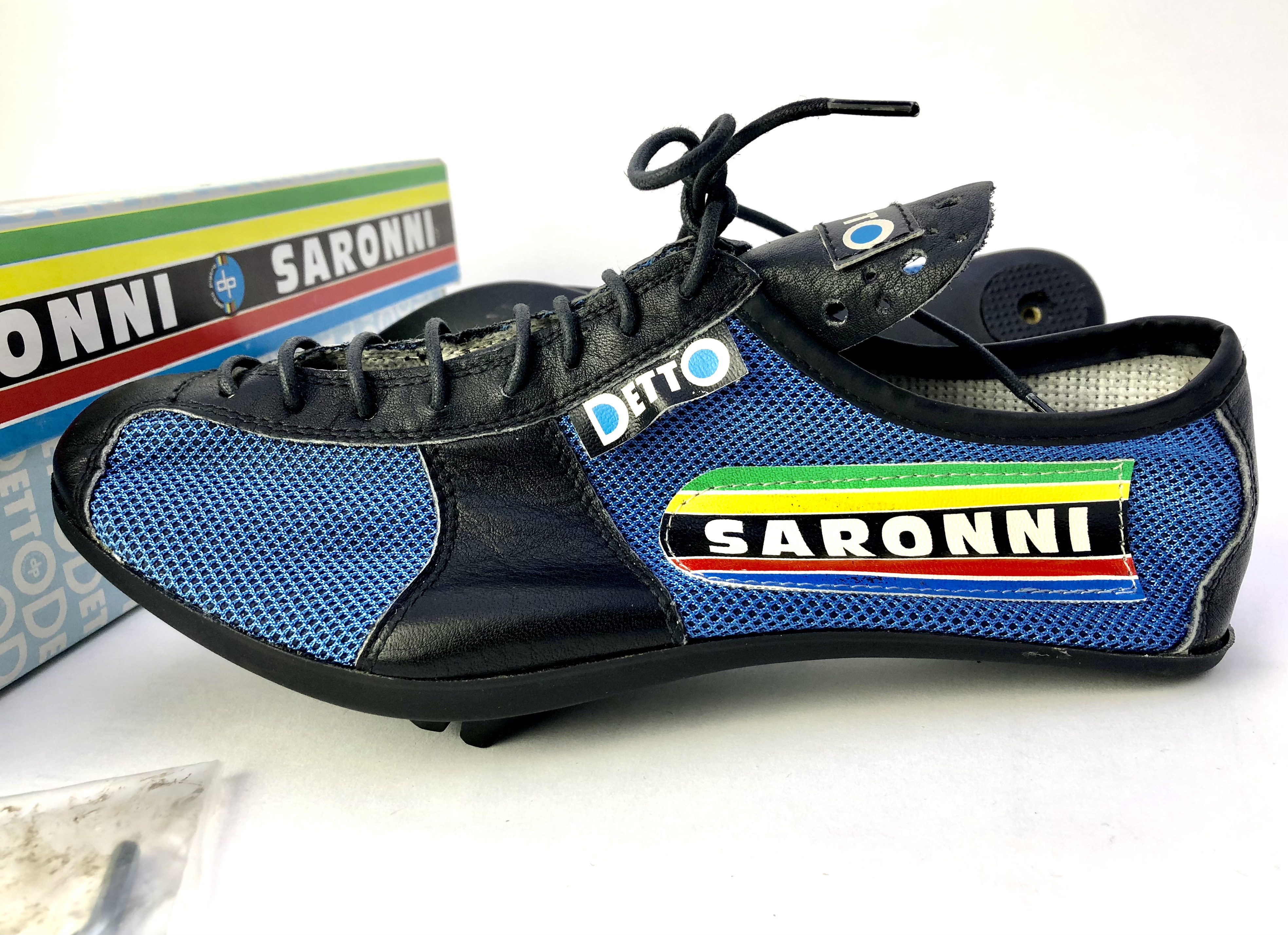 NOS Vintage Saronni di Detto Pietro Cycling Shoes Size 39