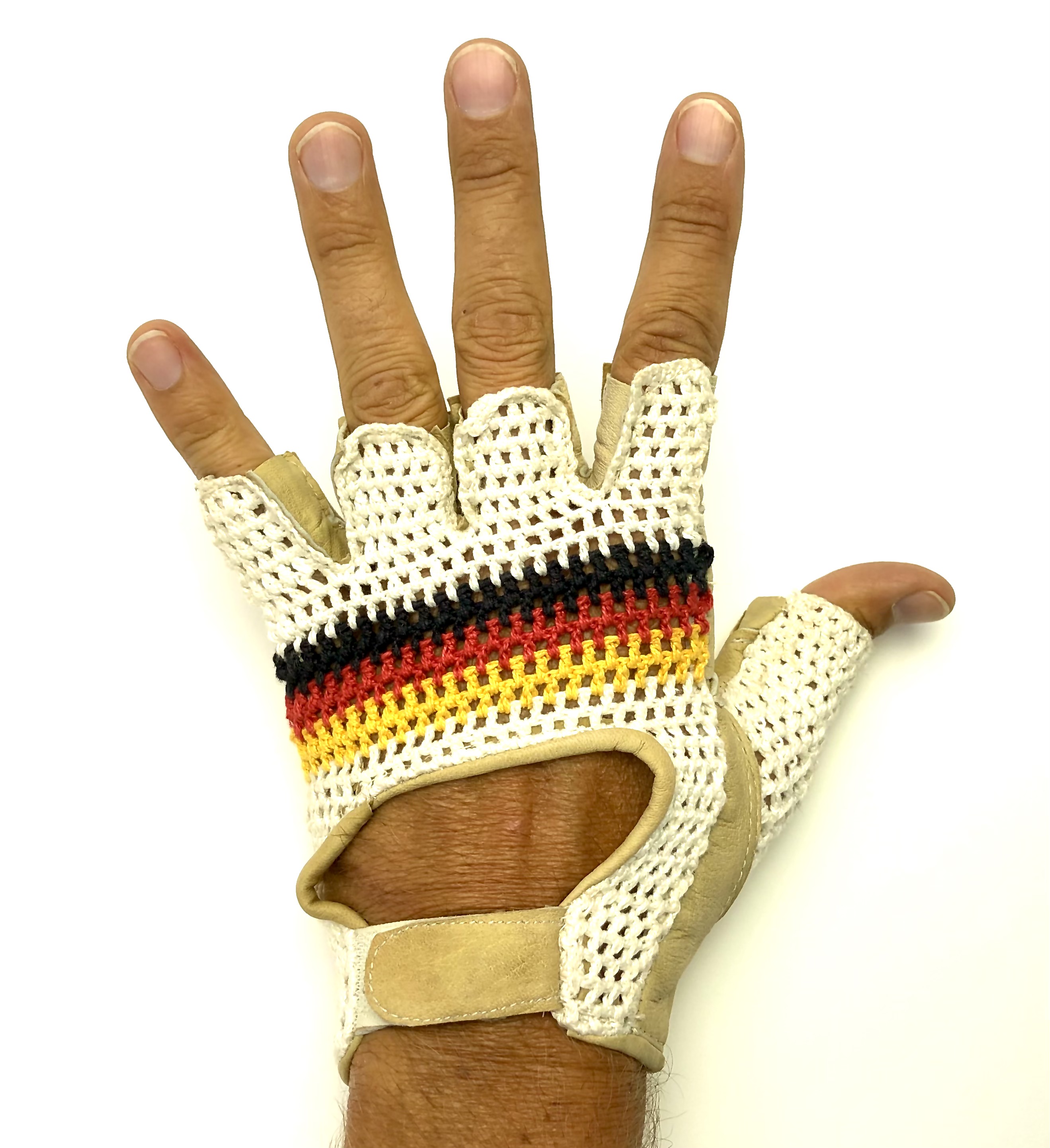 Original_GANT_1970s_vintage_bicycle_gloves_with_chrocheted_upper_hand_Size_12_black-red-gold