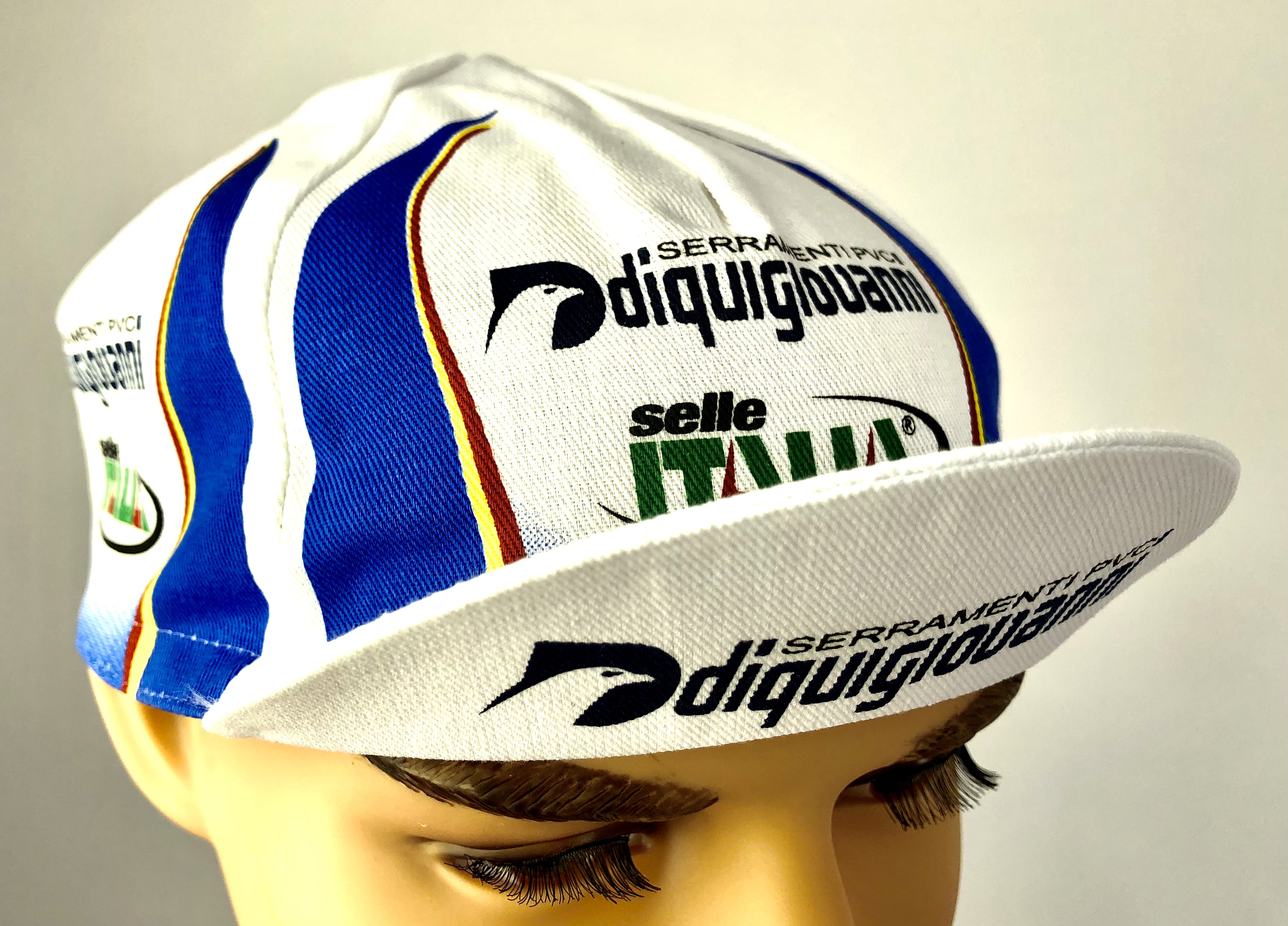 Rennradkappe_Historical_team_cap_retro_cycling_cap_radmutze_Rennkappe_Cycling_-Radlercap_La-Casquette_fahrradkultur_Selle-Italia-Diquigiovanni