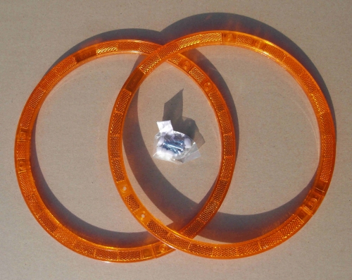 Réflecteurs pour rayons, cercles, orange 