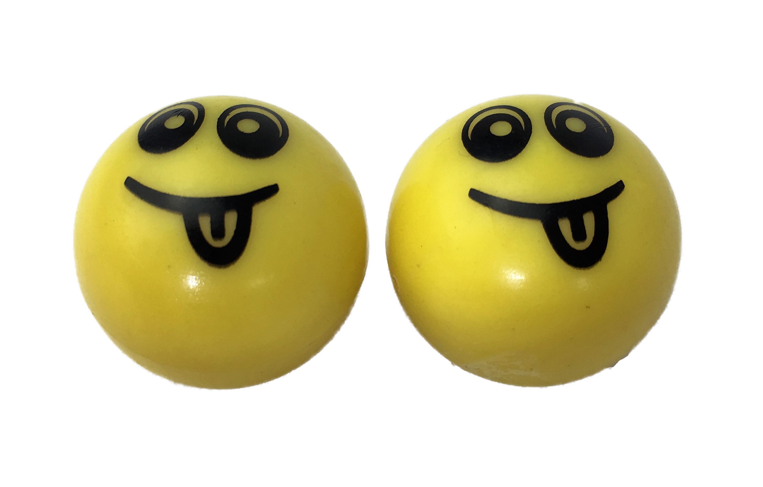 Bouchons de valve Smiley jaune 