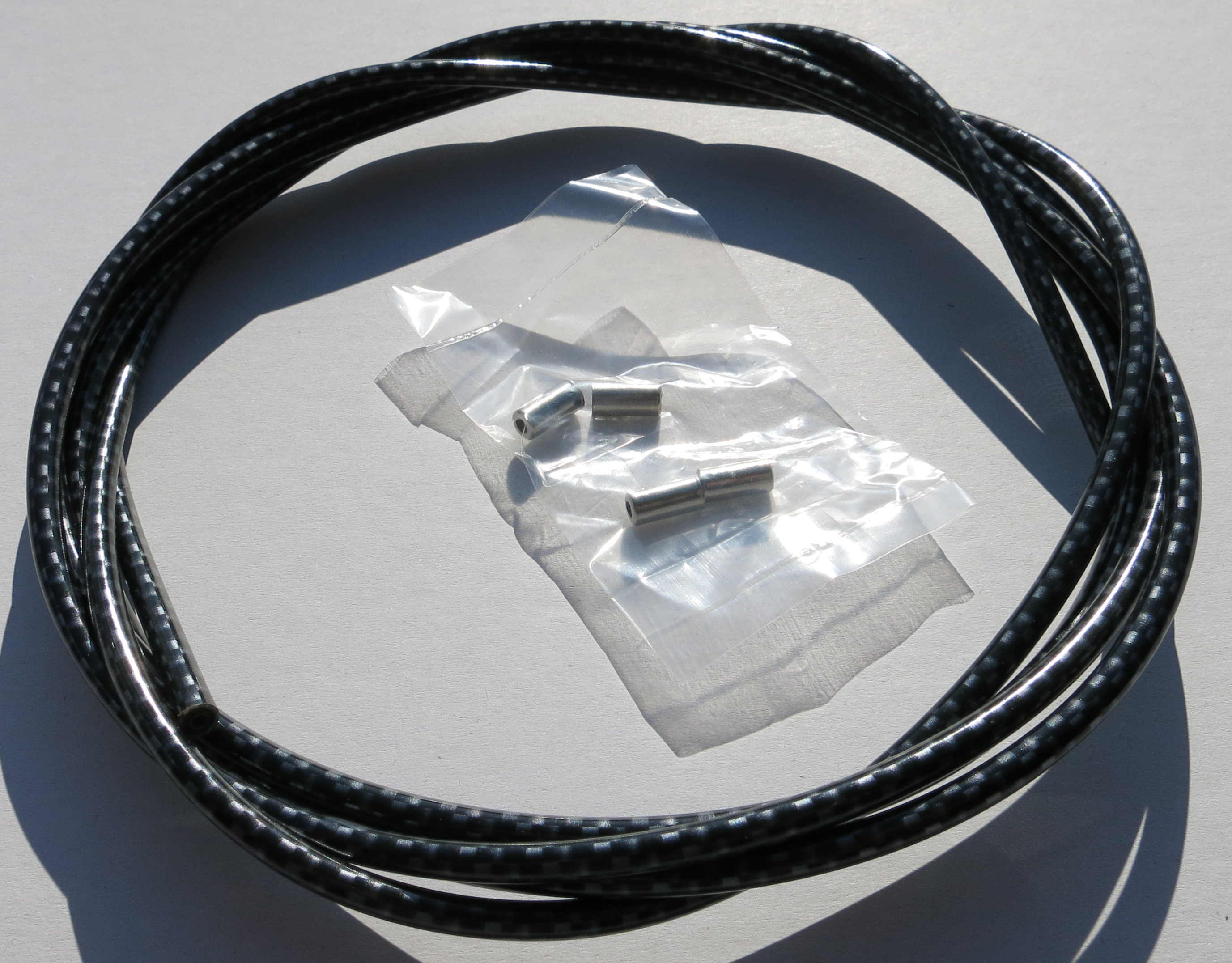 Gaine câble Bowden, noir ombré, 2,50 m x 5 mm 