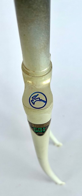 Fourche de vélo Gazelle avec pattes Campagnolo 28 pouces Longueur de tige : 165 mm Ivoire clair