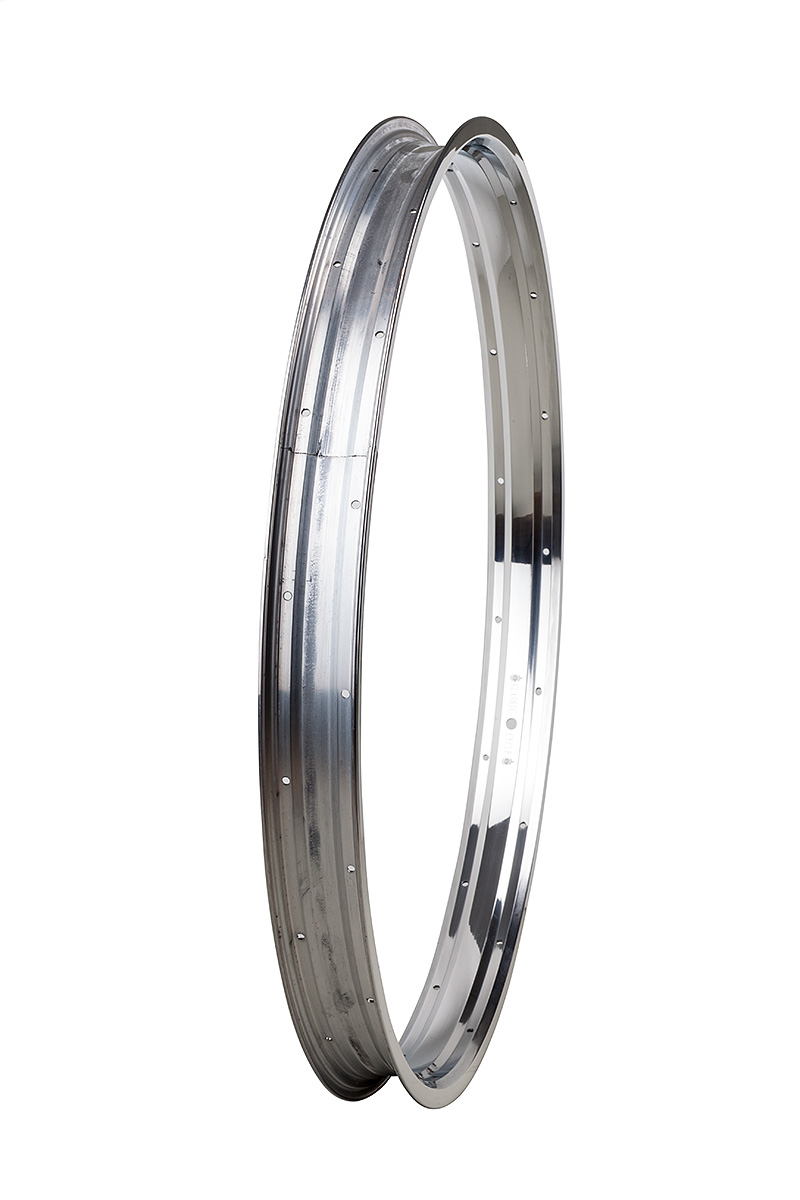 Jante aluminium 28 pouces, 57 mm, poli miroir