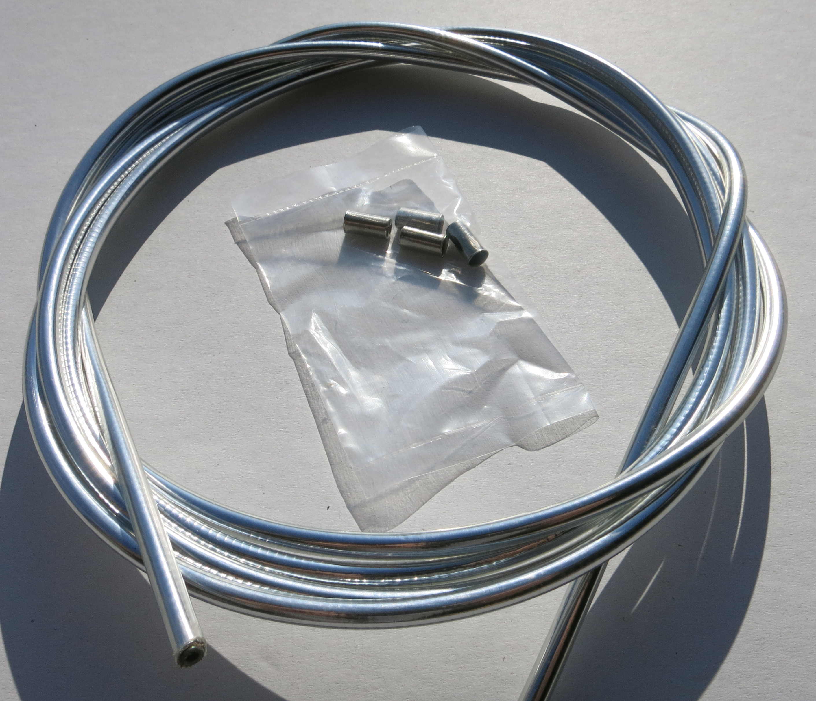 Gaine câble Bowden, chrome, 2,50 x 5 mm 