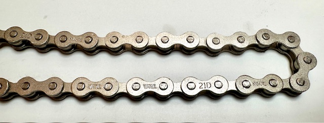 Chaîne 1/2 1/8 x 10 cm inox