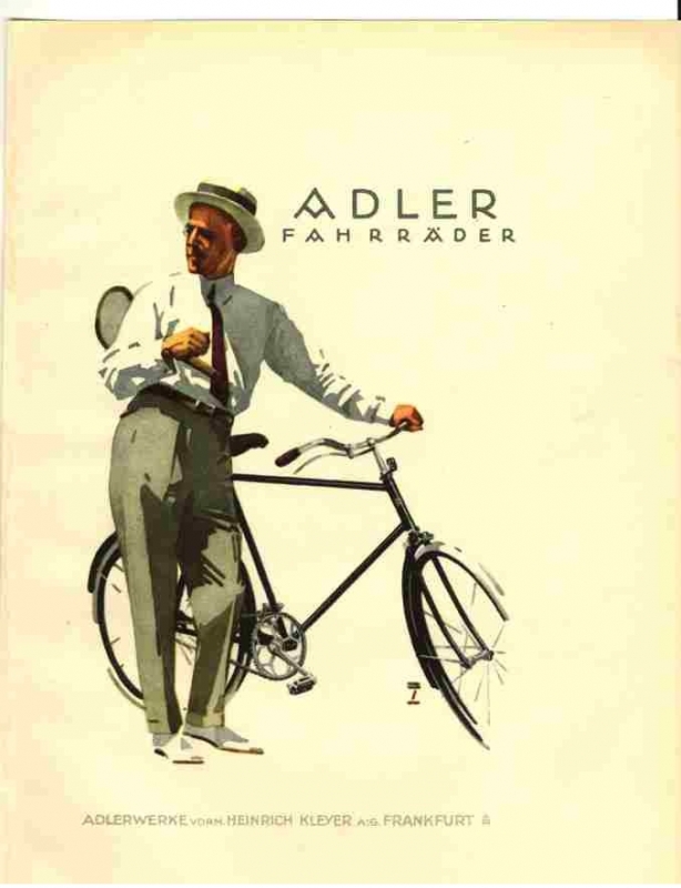 Adler carte postale Fahrrad-Werke
