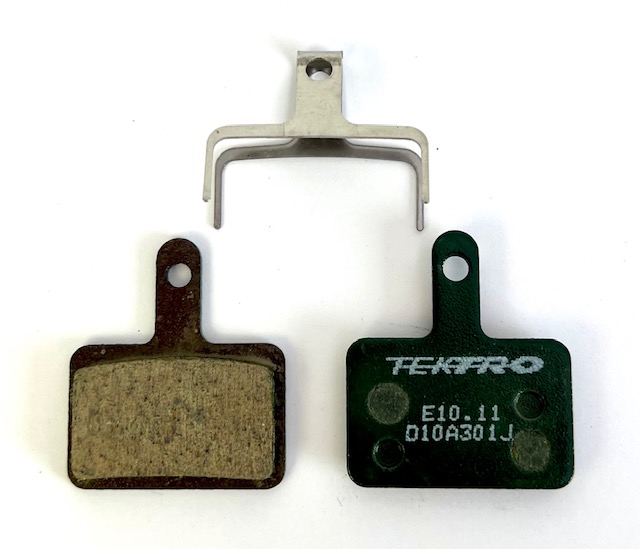 Plaquettes de frein organiques Tektro pour freins à disque E10.11 vert