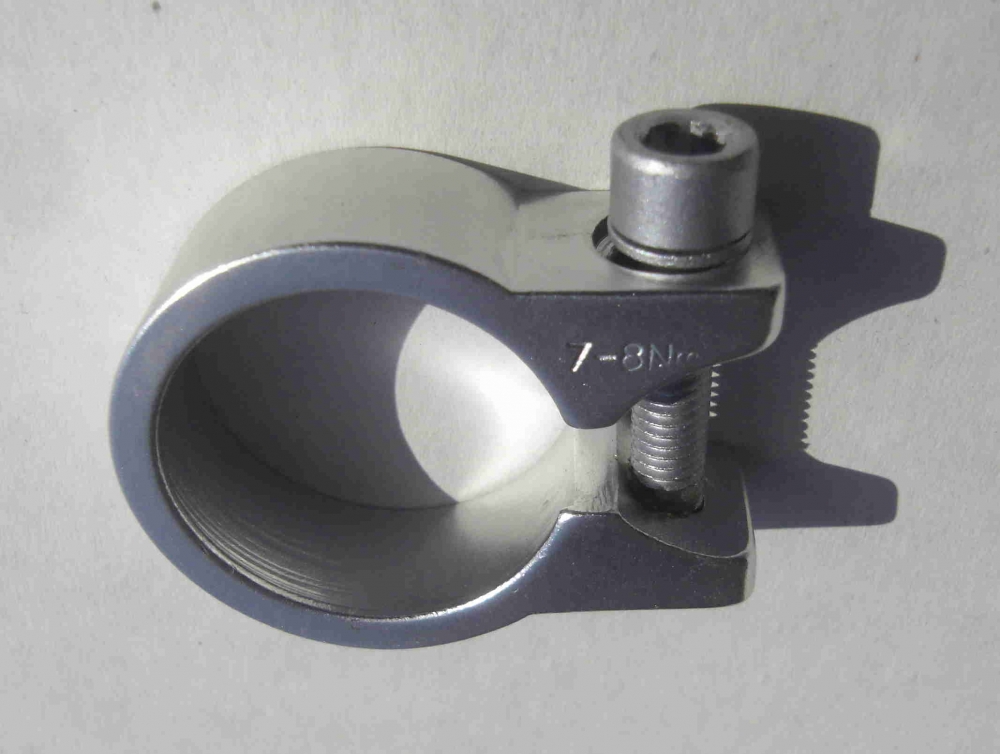 Collier de selle, 31,8 mm, aluminium poli