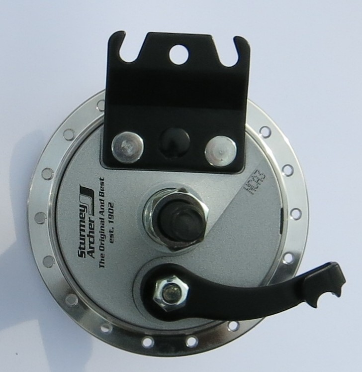 Sturmey Archer X-Fdd 3.0 Moyeu Avant 36H 70mm - Argent