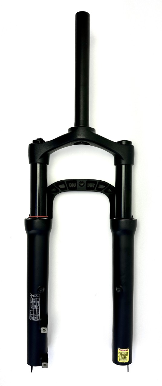 Fourche de vélo de 20 Pouces, Fourche à Suspension à Ressort d'huile BMX, Tube de tête étendu de Voyage de 50mm, Fourche Avant Droite de 1 à 1/8 Pouces (Color : Black
